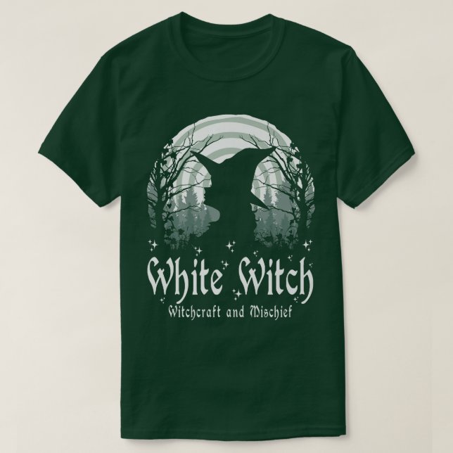 Witchcraft Wiccan White Witch  T-Shirt (Design Front)