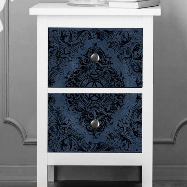 Witchery Flourish | Dusty Blue Fantasy Pentacle Tissue Paper (Creator Uploaded)