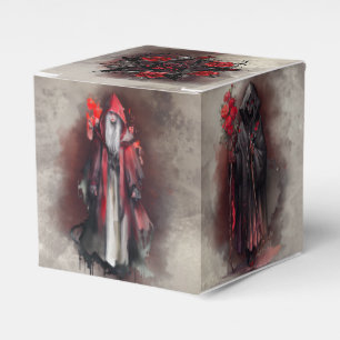 Witchery Red Witch with Dark Evil Gothic Shadows Favour Box
