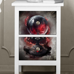 Witchery Smoky Red Jewelled Magical Crystal Ball Tissue Paper