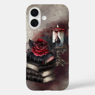 Witchery   Spellbook Tomes and Skull Candle iPhone 16 Case