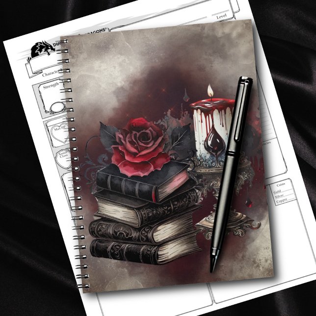 Witchery | Spellbook Tomes and Skull Candle Notebook (Creator Uploaded)