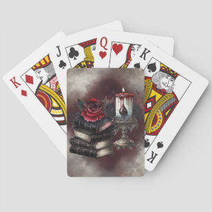 Witchery   Spellbook Tomes and Skull Candle Playing Cards