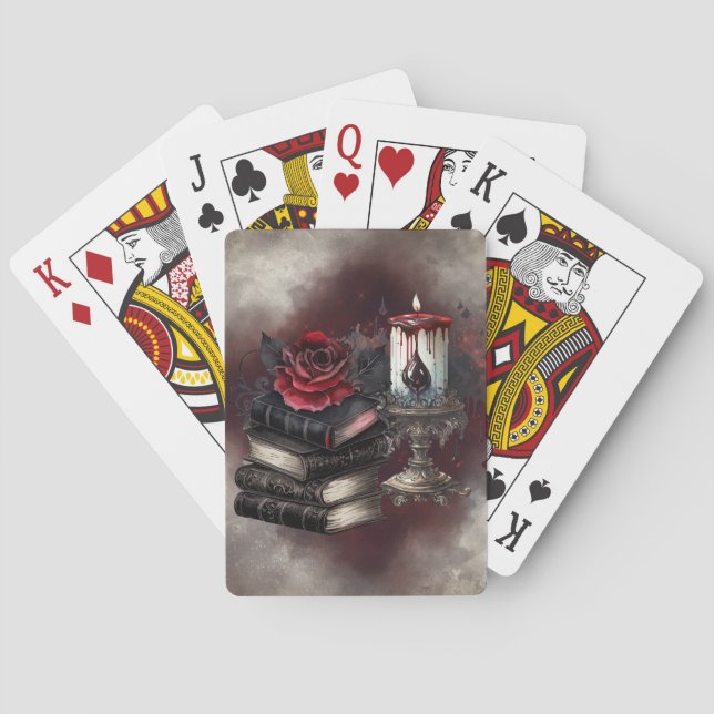 Witchery | Spellbook Tomes and Skull Candle Playing Cards (Back)