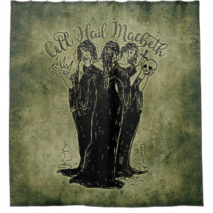 Witches All Hail Mabeth Shower Curtain