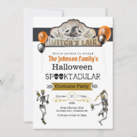 Witches and Dancing Skeletons Costume Party