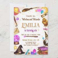 Witches and Wizards Girl Birthday Magical Party