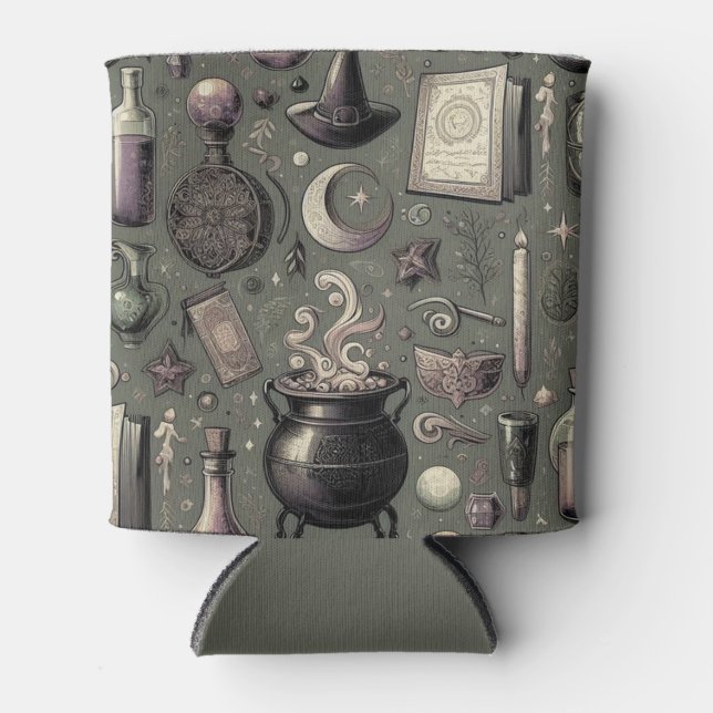 Witches Apothecary  Can Cooler (Front)