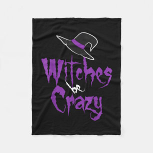 Witches be crazy - halloween fleece blanket