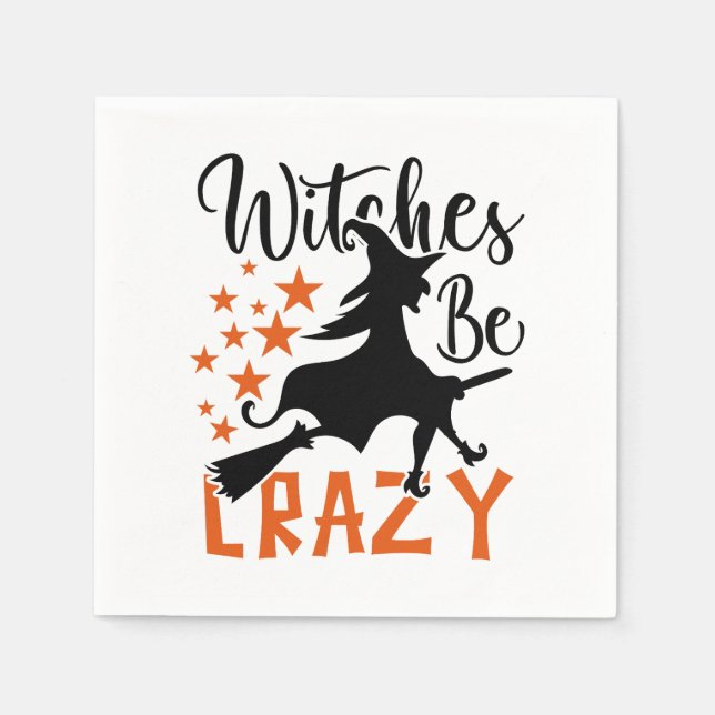 Witches Be Crazy  Napkin (Front)