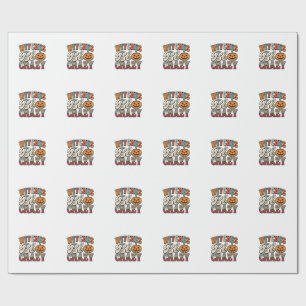 Witches Be Crazy Vintage Halloween Shirt Design_1 Wrapping Paper