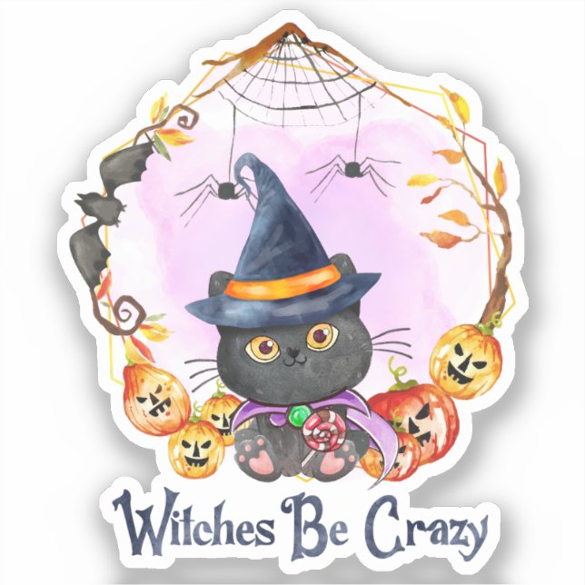 Witches Be Crazy – Witch Black Cat (Front)