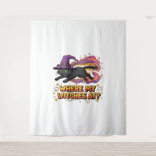 witches black cat Classic T-Shirt Tapestry