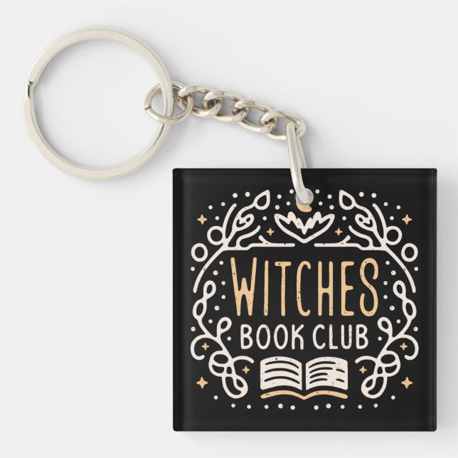 Witches book club key ring (Front)