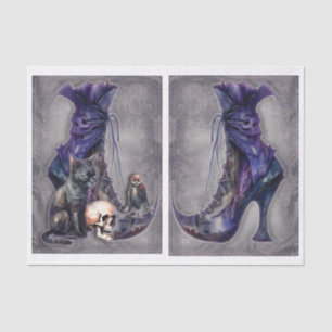 Witches Boot with Friends Left and Right  Tissue Paper