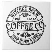 Witches Brew Coffee Co Ceramic Tile
