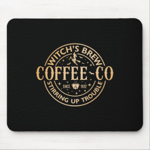 Witches Brew Coffee Co Halloween Witch Coffee Love Mouse Pad