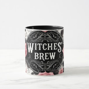Witches’ Brew Gothic Floral Design Mug