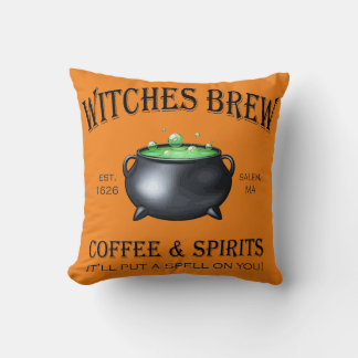 Witches Brew Halloween Cushion