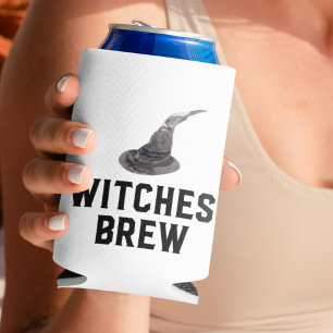 Witches Brew   Happy Halloween   Witches Hat Can Cooler