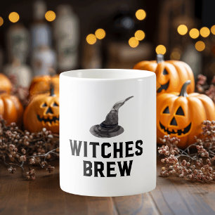 Witches Brew   Happy Halloween   Witches Hat Coffee Mug