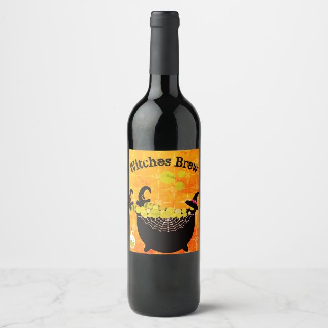 Witches Brew Wine Label (Front)