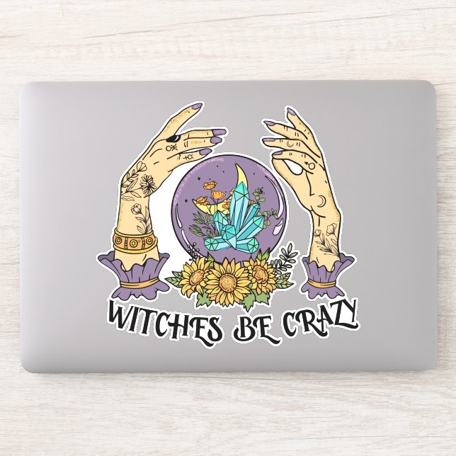 Witches can be crazy Sticker (Computer)