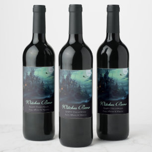 Witches Castle Halloween Wine Label