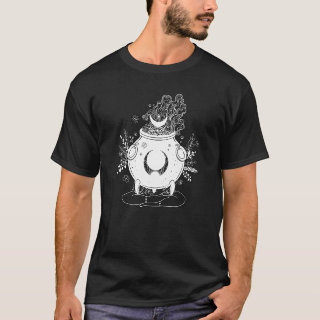 Witches Cauldron Spirituality Pagan Divination Mag T-Shirt (Front)
