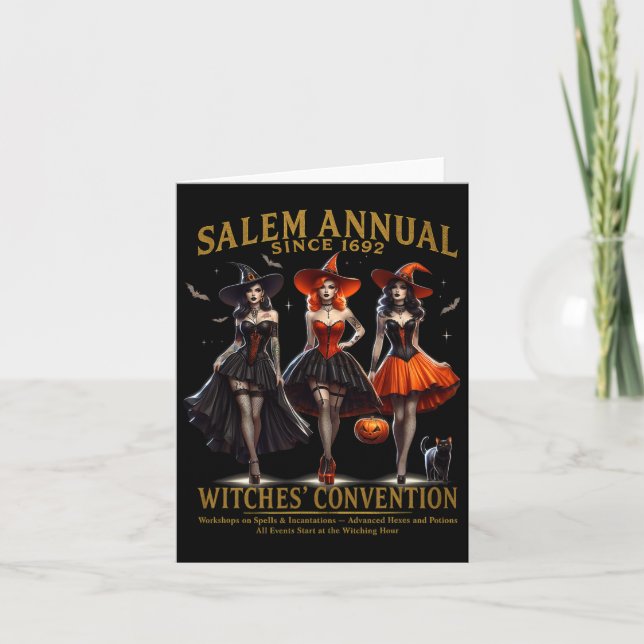 Witches' Convention Halloween Girls Salem Annual S Card (Front)