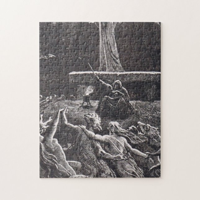 Witches Dancing At The Sabbath Jigsaw Puzzle (Vertical)