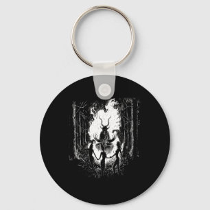 Witches Dancing With Baphomet Occult Witch Gothic  Key Ring