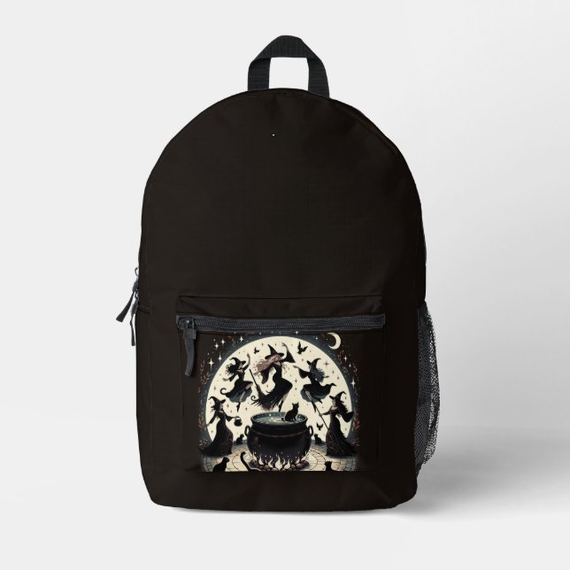 Witches Dans: Enchanted Forest Gathering Printed Backpack (Front)