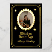 Witches dont age birthday card custom