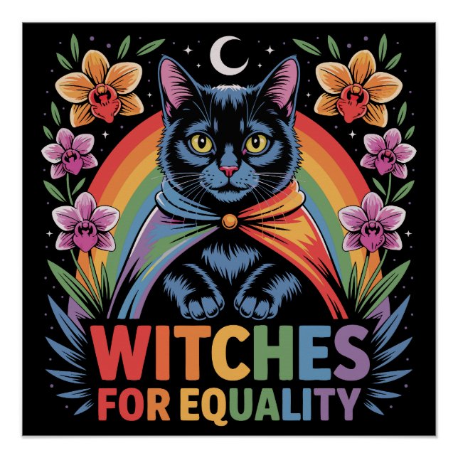 Witches For Equality Feminist Poster (Front)