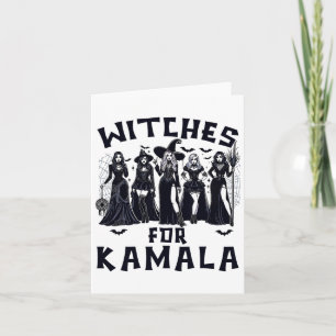 Witches For Kamala Harris Election 2024 Halloween  Card