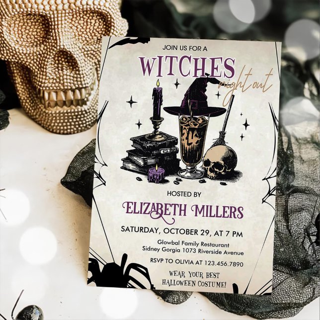 Witches Halloween Night Party  Invitation (Creator Uploaded)
