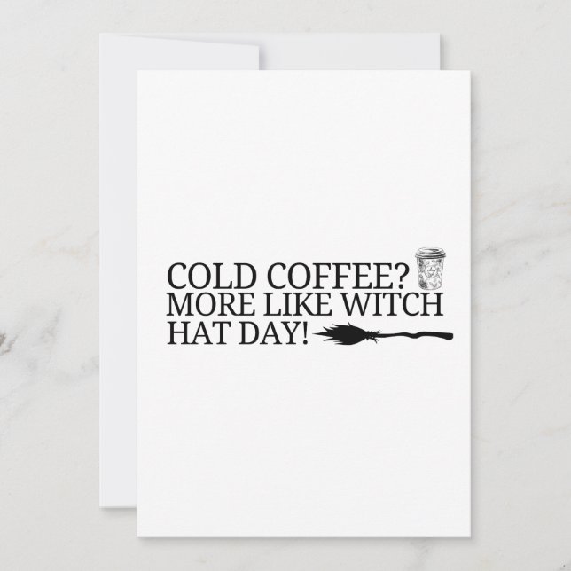 witches hats transparent invitation (Front)