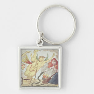 Witches in a Hayloft Key Ring
