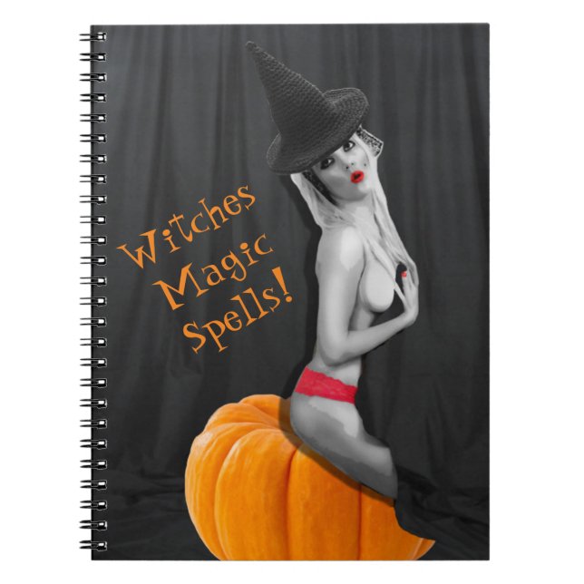 Witches Magic Spells Spiral Bound Notebook Journal (Front)