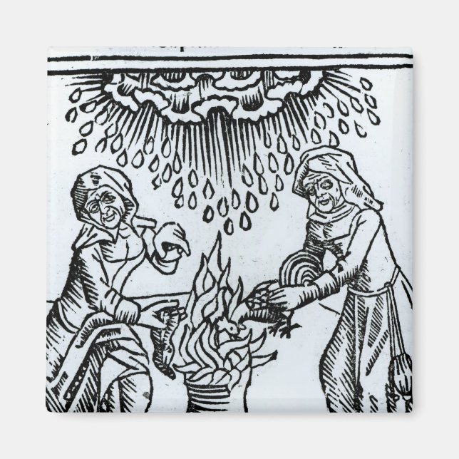Witches Making a Spell, 1489 Magnet (Front)