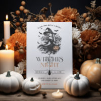 Witches Night Halloween Party Invitation