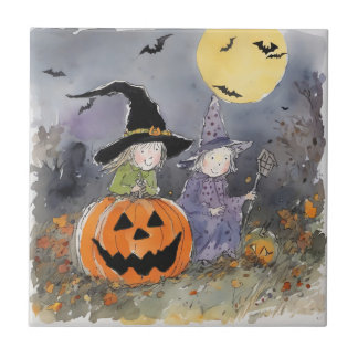 Witches’ Night Out Ceramic Tile