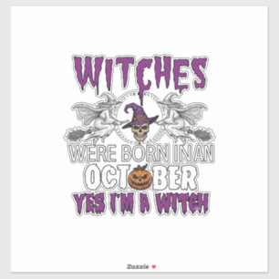 Witches October Halloween Skull Witch Hat Pumpkin_