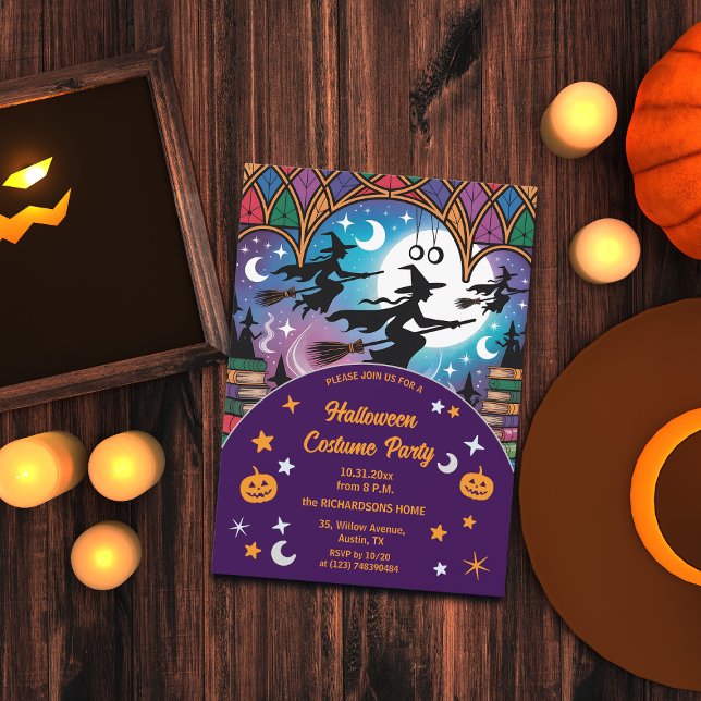 Witches on a Mission Halloween Costume Party Invitation (Creator Uploaded)
