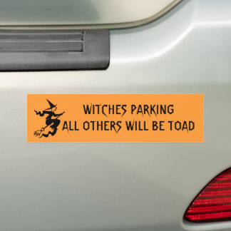 Witches Parking Bumper Sticker
