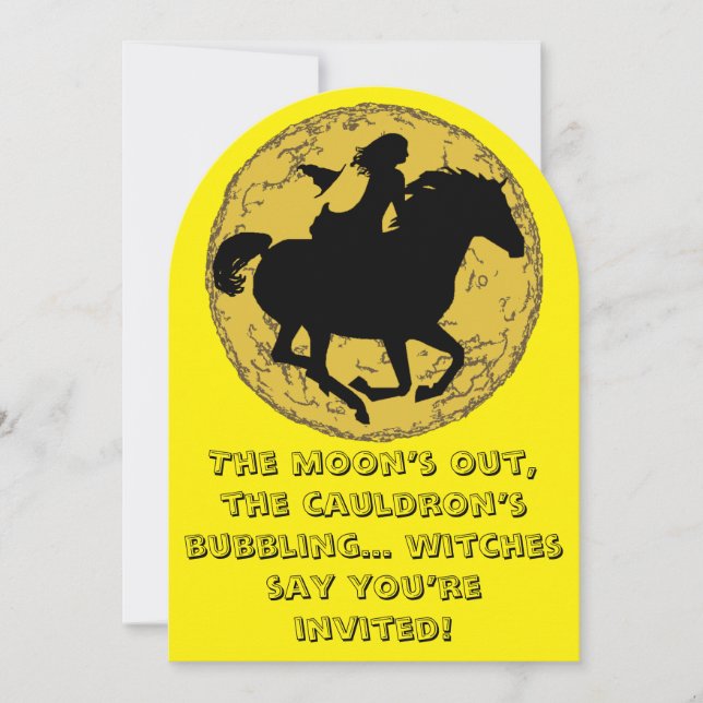 Witches Party Invitation (Front)