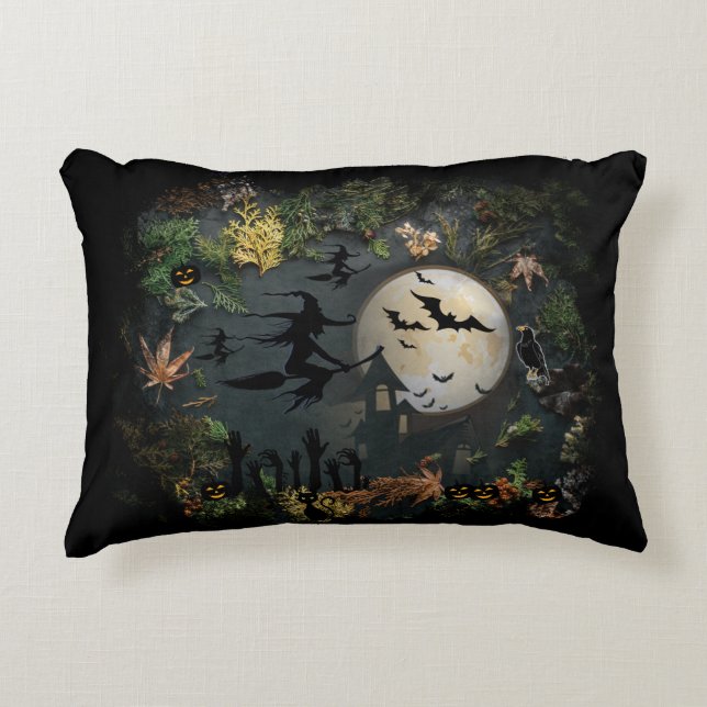 Witches Party Night Decorative Cushion (Front)