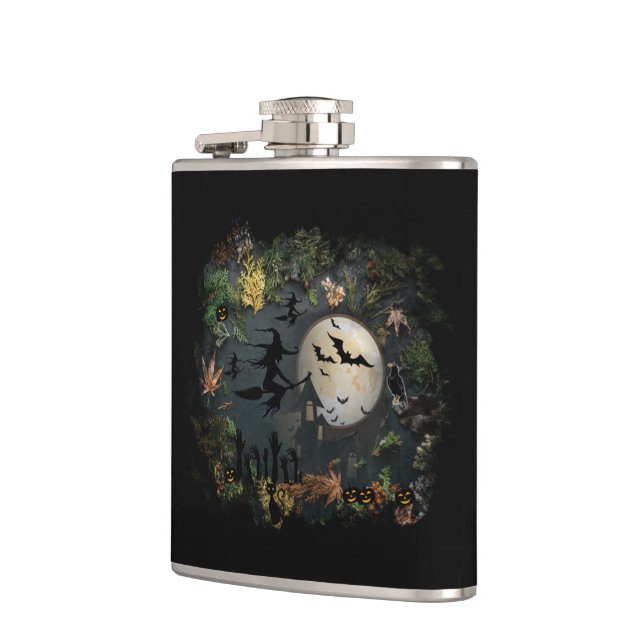Witches Party Night Hip Flask (Left)