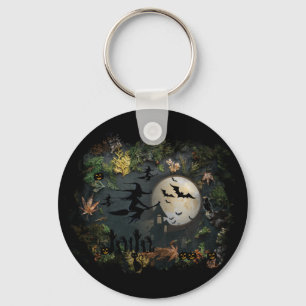 Witches Party Night Key Ring